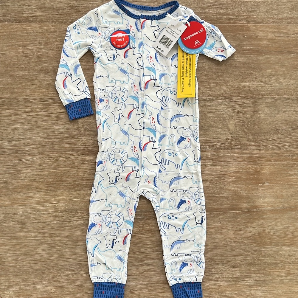 Magnetic Me modal coveralls footless onesie 9-12 months